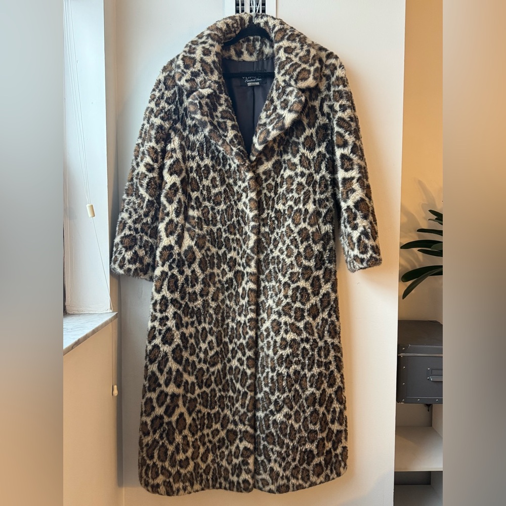 Vintage Olympia Leopard Print Long Coat